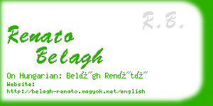 renato belagh business card